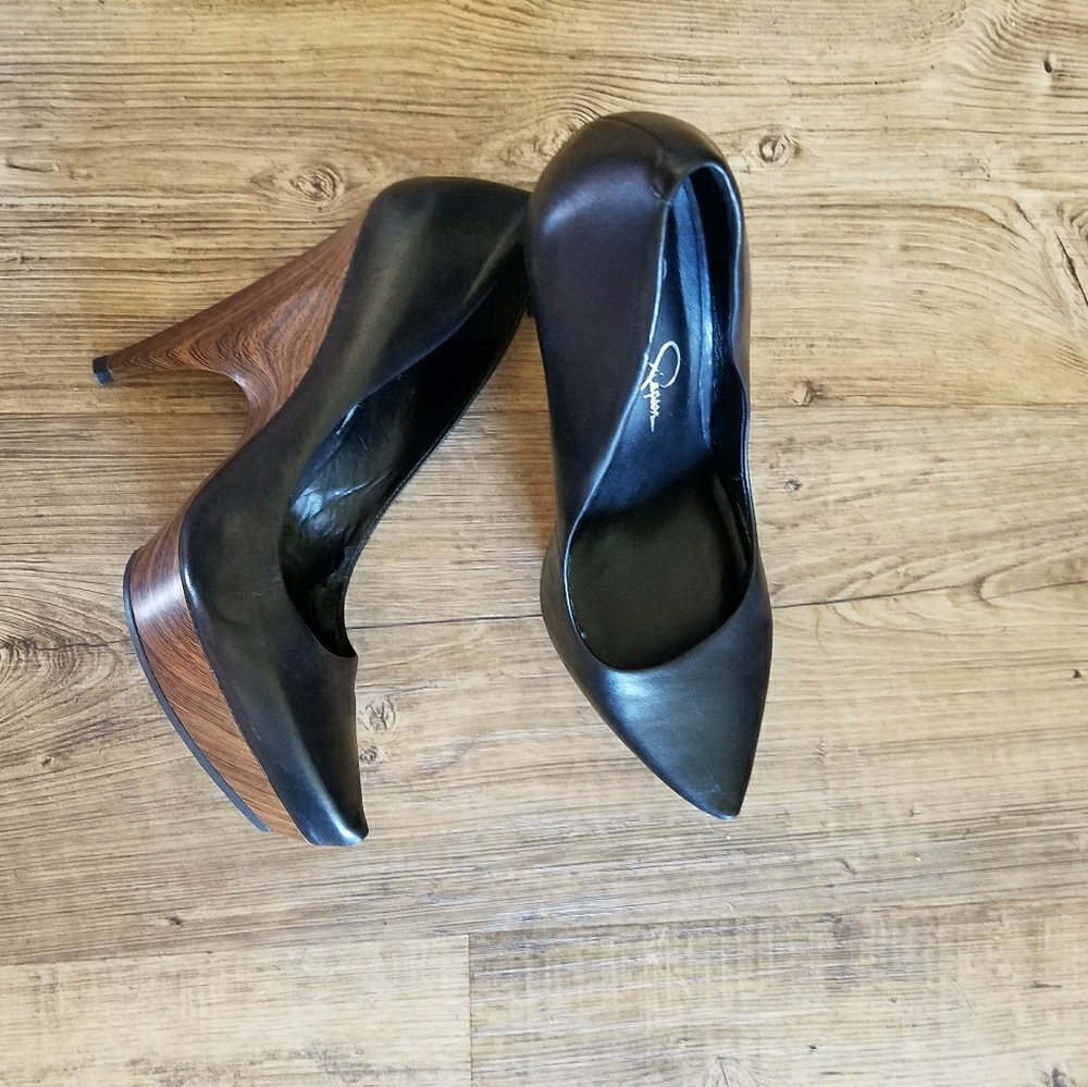Jessica Simpson Severe heels black 7.5